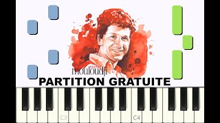 L'AMOUR L'AMOUR L'AMOUR par Mouloudji, 1963, Piano Tutorial avec Partition Gratuite (pdf)