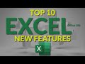 Top 10 Excel New Features
