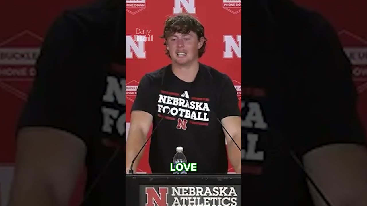 Such A Heartfelt Moment Nebraska Freshman Archie Wilson Was Overcome With Emotion When Asked