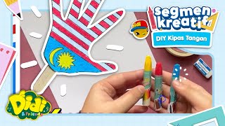 Segmen Kreatif | Kraft Tangan Merdeka | DIY Kipas Tangan | Didi \u0026 Friends Lagu Kanak-Kanak