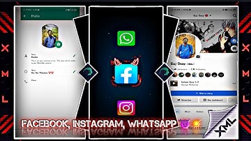 FACEBOOK, INSTAGRAM, WHATSAPP 😈💥 || NEW 3D XML FILE 🦋 || NEW TREND XML 💕 || #xml #5mb_xml