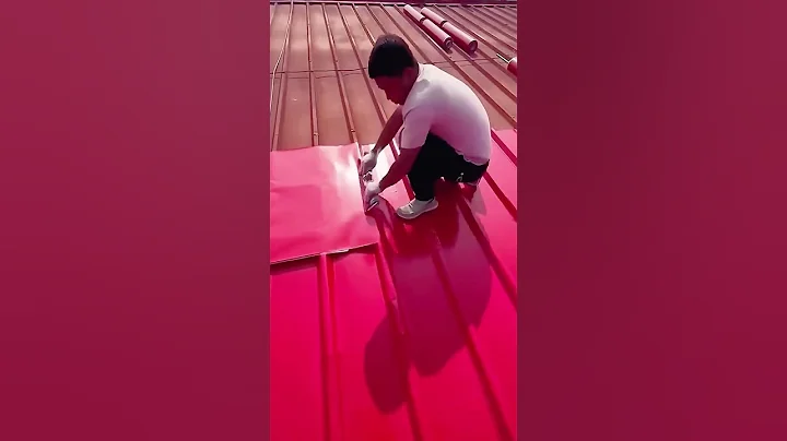 Laying process of anti-rust membrane for the color steel roof