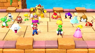 Super Mario Party  Funny Minigame Battle (Boo vs Mario vs Luigi vs Peach)
