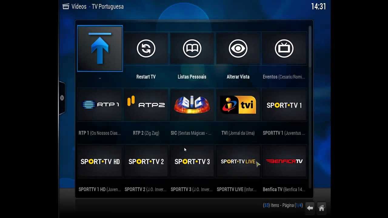 Resultado de imagem para KODI: Como ativar a opção TV novamente (+6 mil canais)