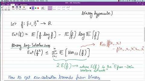 mod04lec11 Binary and Gaussian Log-Sobolev inequalities and concentration