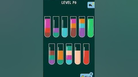Water Color sort game level 76, water sort 76 ##watersortgame