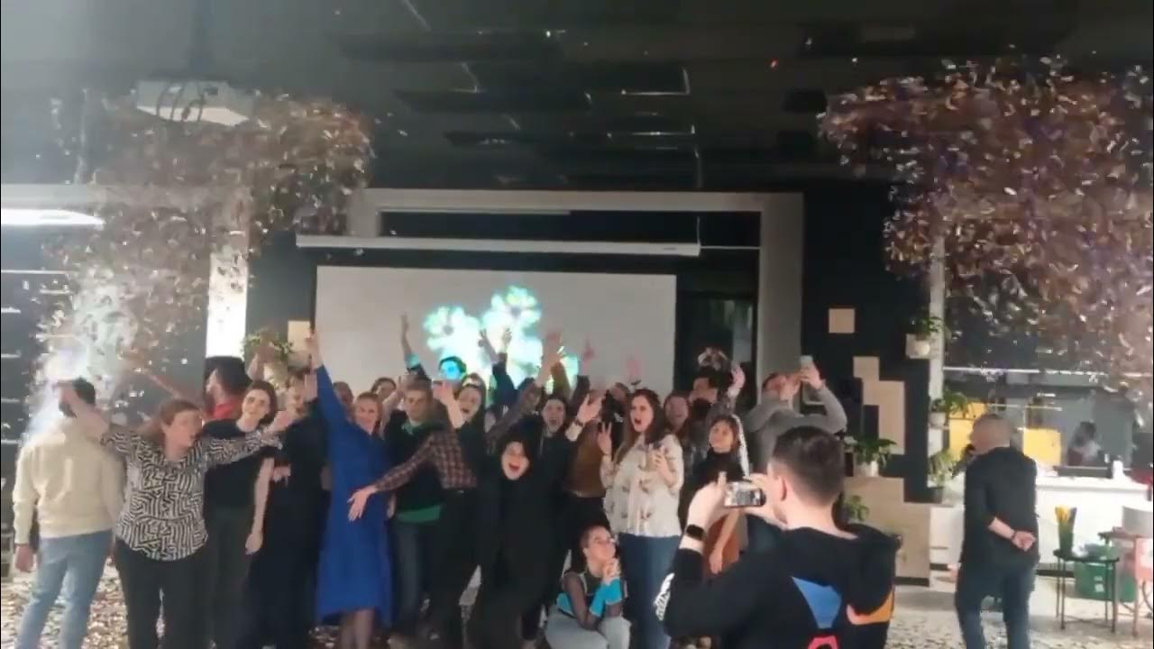Конфетти выстрел 2х пушек - YouTube
