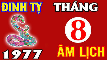 Tháng 8 Âm Tuổi Đinh Tỵ 1977 Năm 2025: Hé Lộ Bí Mật Đổi Đời, Xem Ngay Đừng Bỏ Lỡ