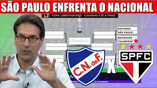 SORTEIO LIBERTADORES 2024! SÃO PAULO FC VAI ENFRENTAR O NACIONAL