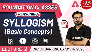 Syllogism Basic Concept in Reasoning | Adda247 Banking Classes | Lec-2