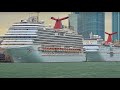 Carnival Dream and Elation Spend the Day in Miami