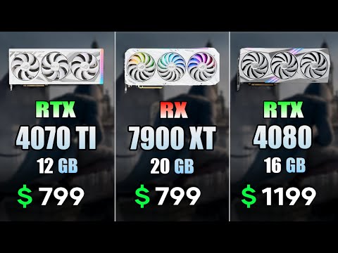 RTX 4070 Ti vs RX 7900 XT vs RTX 4080 | Test in 9 Games 4K Ultra