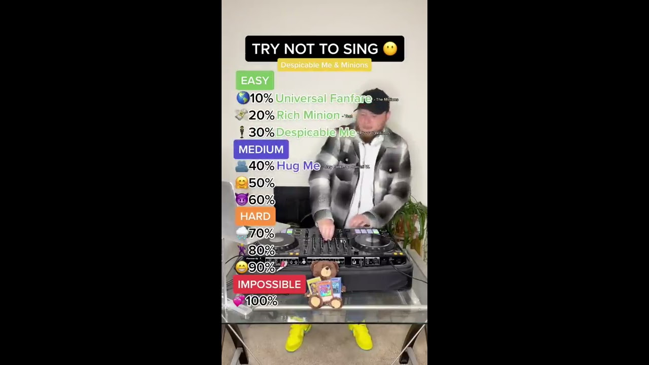 TRY NOT TO SING CHALLENGE Despicable Me  Minions Edition