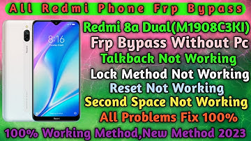 Redmi 8a/8a dual frp Bypass without pc/new trick 2023/frp remove/second space not Working/gsm devil