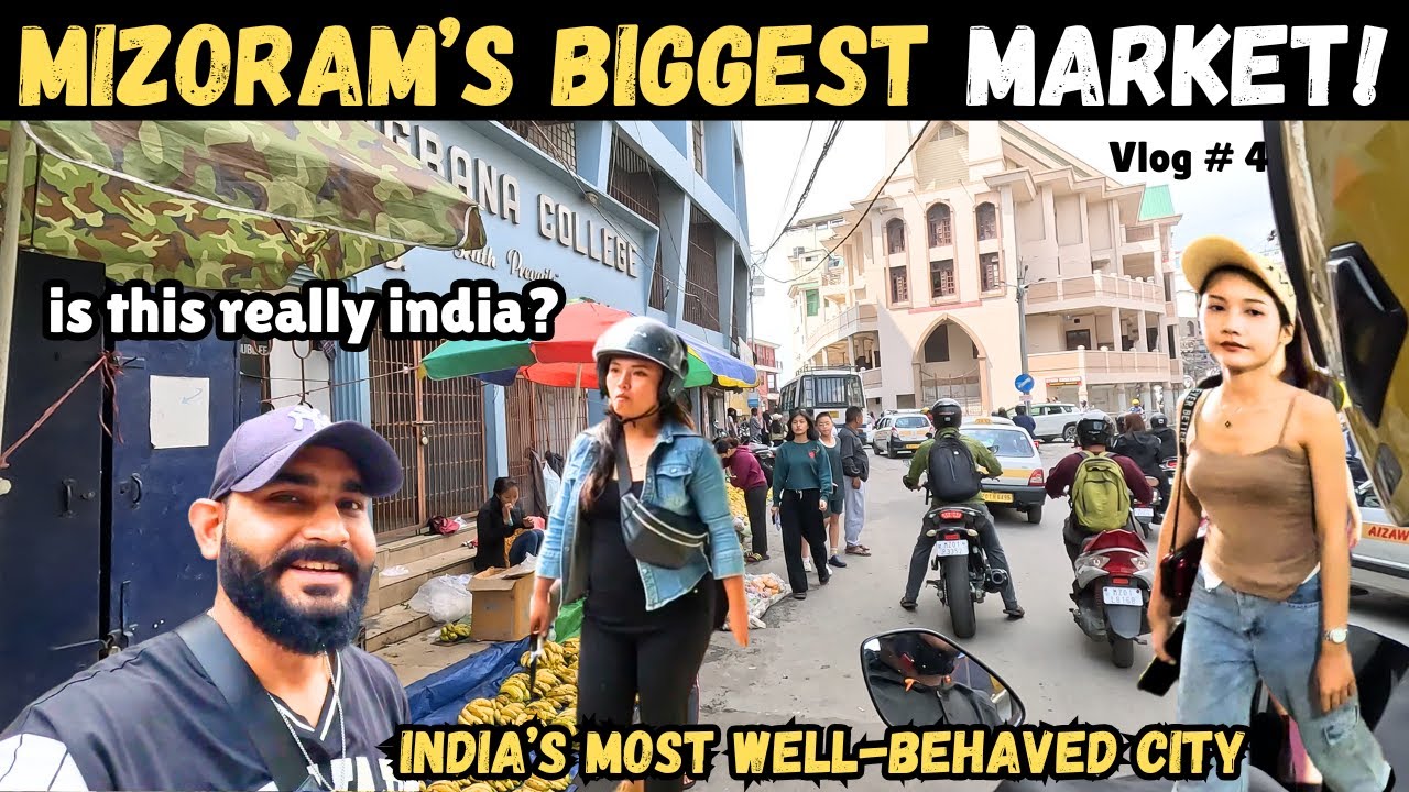 What’s Inside Mizoram’s Biggest Bazaar? 😮 | AIZAWL MARKET TOUR | Mizoram Vlog