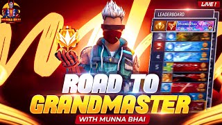 CS-Ranked Flight To Global Top 1 - Free Fire Live Telugu - Munna Bhai is Live  - Telugu Gaming Live