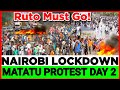 Ruto KWISHA! Total Standstill in Nairobi CBD, Kenyans Block Roads to Reject High Fuel Prices