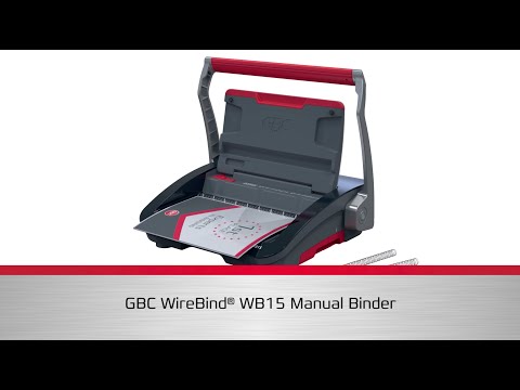 GBC WireBind® WB15 Manual Binding Machine - Product video (EN)