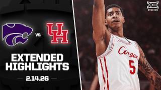 Kansas State vs. #3 Houston Extended Highlights | 2025-26 Big 12 Men's Basketball