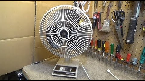 Lakewood 1200A 12" Oscillating Table Desk Fan | Initial Checkout