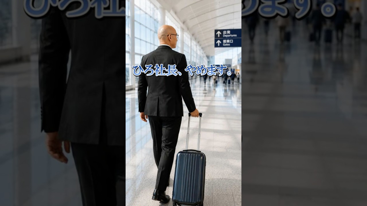 ひろ社長引退!これからは「ひろさん」をよろしくお願いします