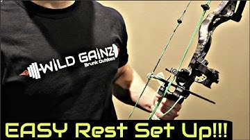 EASY Bow Rest Set Up!! | How to set up a Ripcord arrow rest
