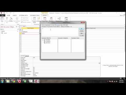 How to Set Field Default Value in Microsoft Access