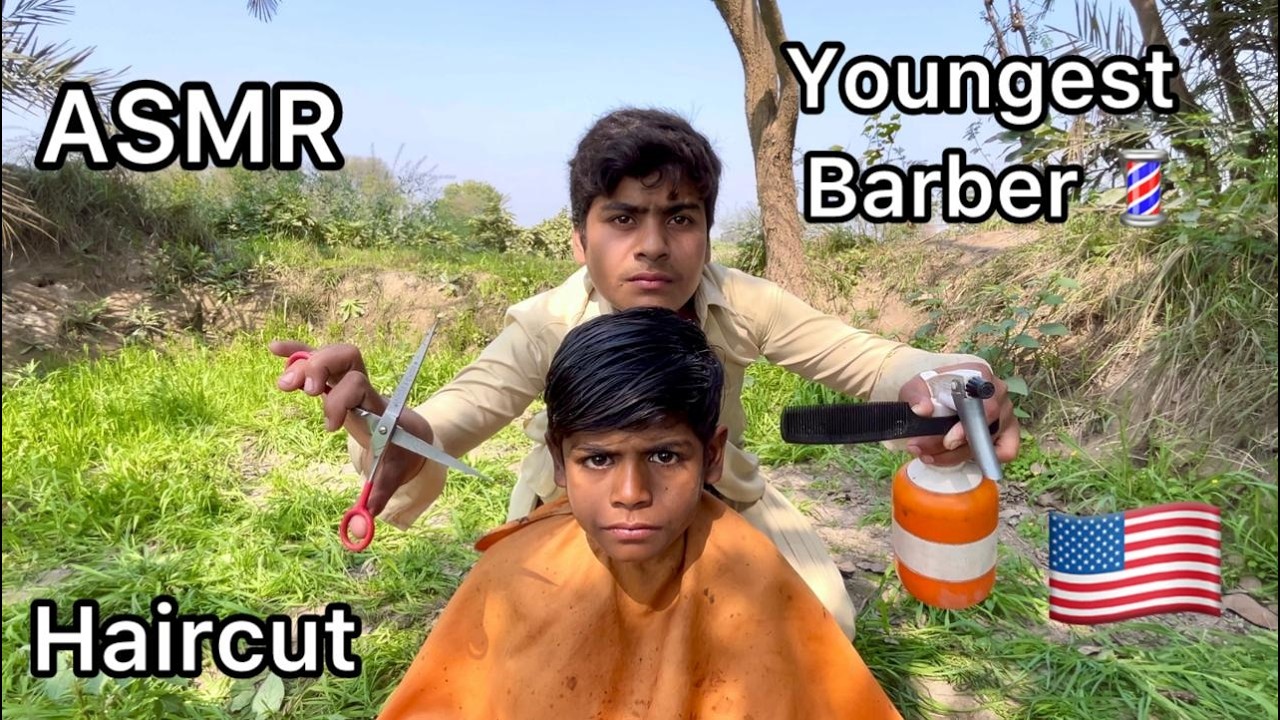 ASMR youngest Barber 💈 In the world 🗺️