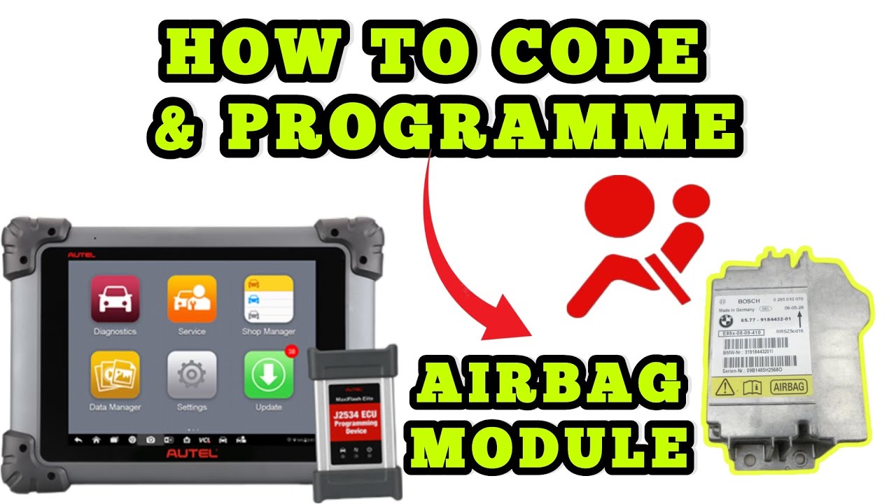 専用品　SSI BTP total management program 教材 2025 Autel Maxisys How To Code Airbag Control Module BMW C95429
