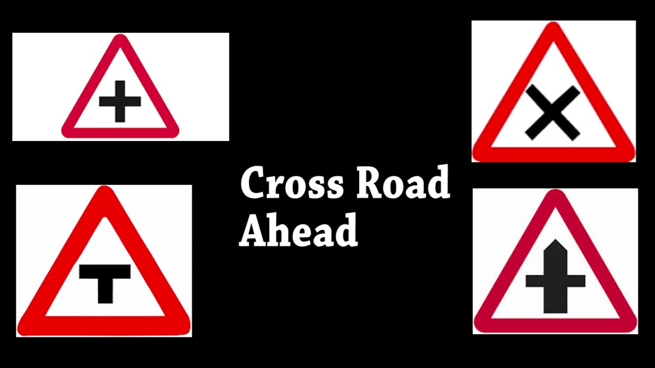 cross road sign meaning