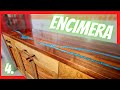 Cómo hacer un MUEBLE DE COCINA de madera. ENCIMERA con RÍO de EPOXI!!! ORGANIZA TU COCINA P-4