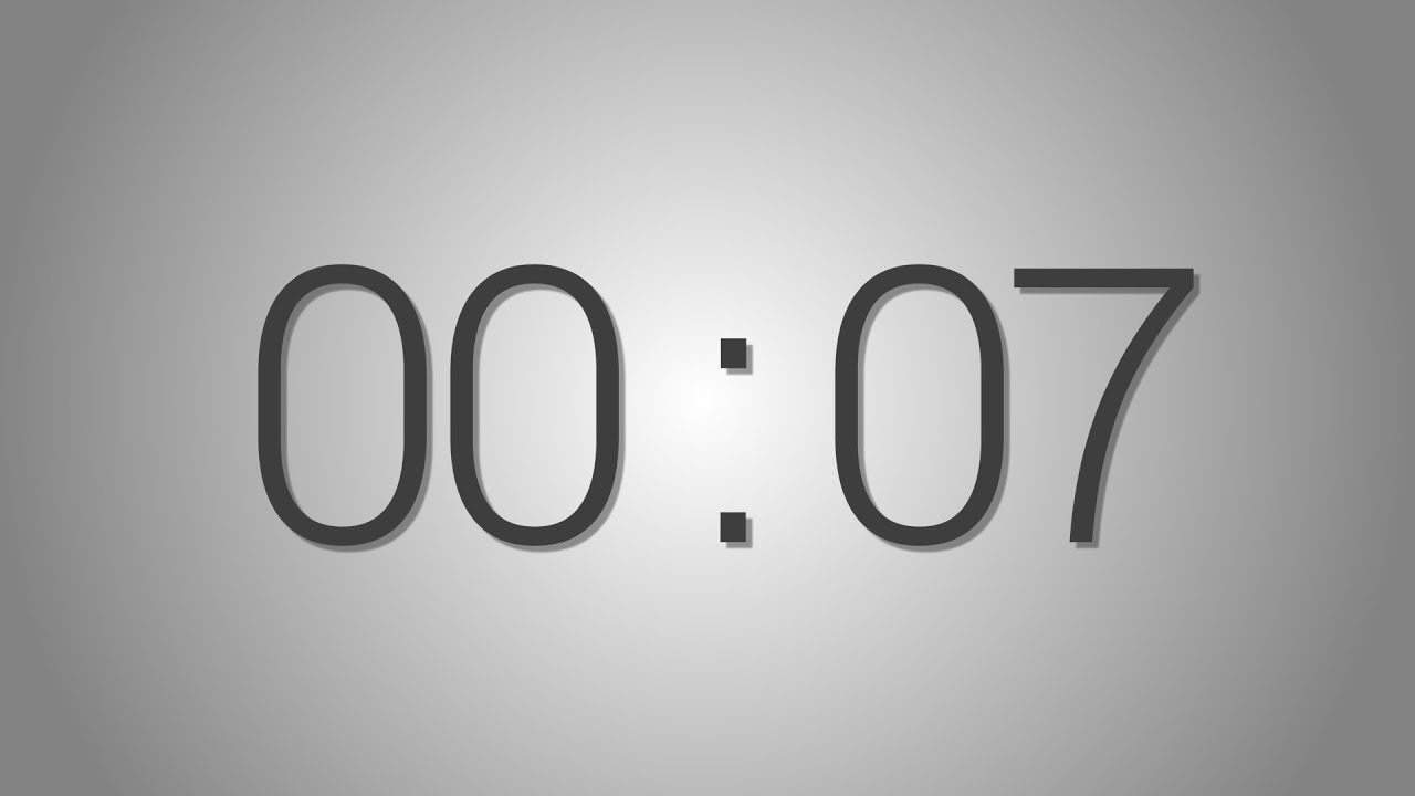 7 Seconds countdown Timer - 5 beep at the end