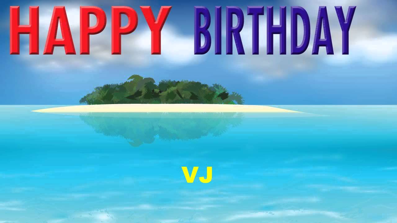 VJ  Card Tarjeta - Happy Birthday