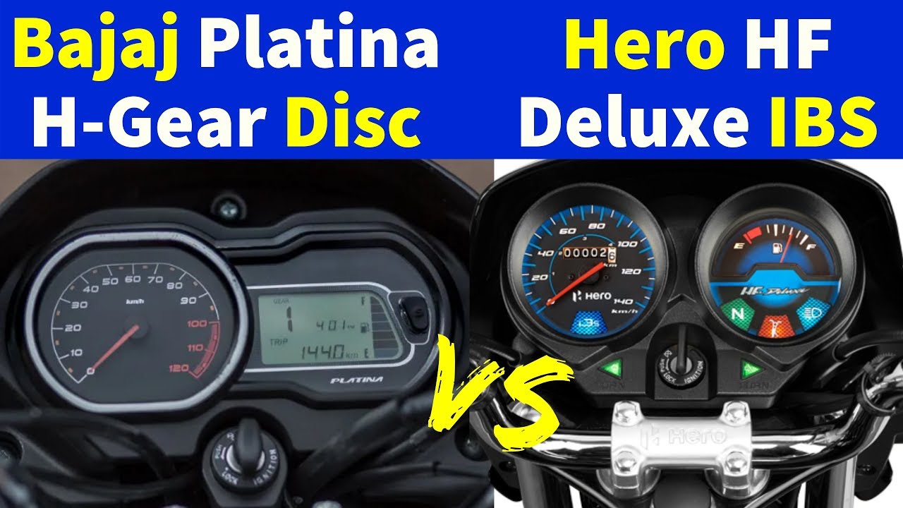 Bajaj Platina HGear Disc vs Hero Hf Deluxe IBS Don't Buy Before