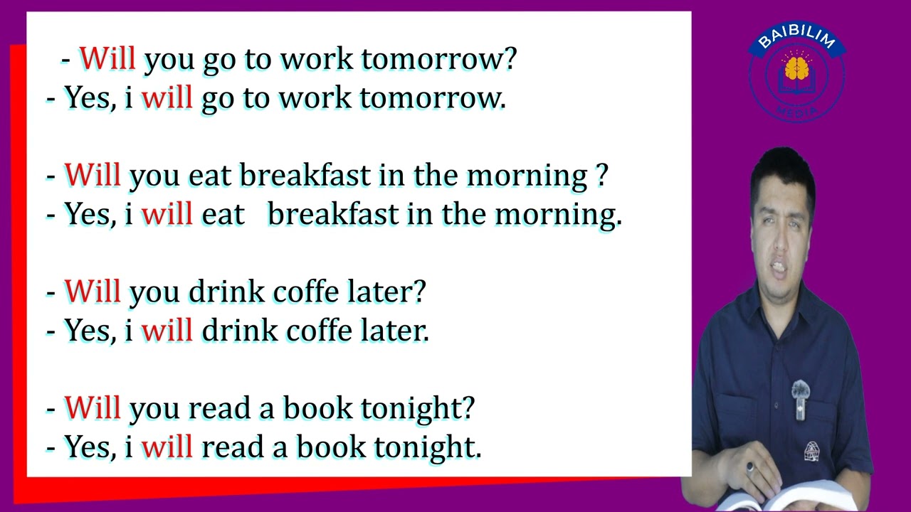 Закрепите английское слово «will» с помощью текста и диалогов. Это отличный урок для просмотра.
