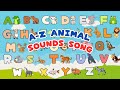 Alphabet Animals ABC Animal Names and Sounds Songs for Kids / Learn Animals and their Sounds