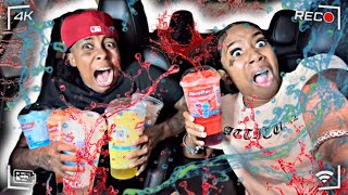 Epic Holding 100 Slushies Driving Super Crazy Prank On Angry Girlfriend