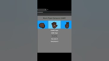 Rock paper Scissors with #javascript  #60代 #coding #python  #dev #programming #fullstack #code
