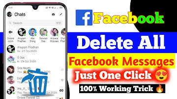 FACEBOOK K SARE MESSAGES KAISE DELETE KARE 1 CLICK ME | DELETE ALL FACEBOOK MESSAGES JUST ONE CLICK