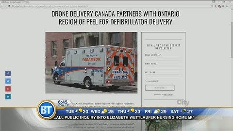 Defibrillator delivery via drone?