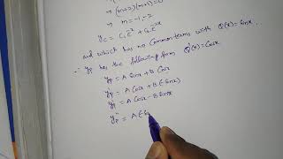 Differential Equations (Method of undetermined Coefficient) Problem part 1
