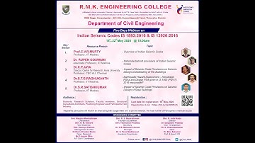 Indian Seismic Codes IS1893: 2016 and IS13920: 2016 - 18-05-2020