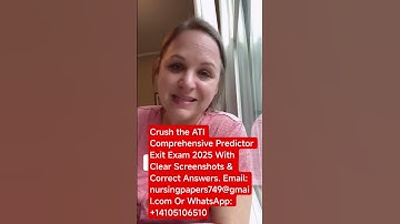 Crush ATI RN Comprehensive Predictor Exit Exam 2025 With Correct Answers.  #nursingexam #nursing