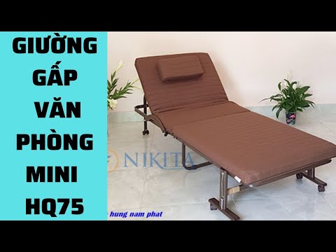 Video Giường gấp 2 Hàn Quốc Nikita HQ75 Có Đệm Hưng Nam Phát - youtube