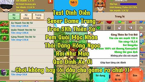 Nro Lậu Mới Nhất Siêu Cấp Test VV Dame Ảo Free SKH Thiên Sứ Thỏi Vàng Hồng Ngọc Pem Quái Rơi Như Mưa