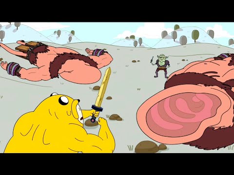 Adventure Time - Finn Wears Jake Suit!!!