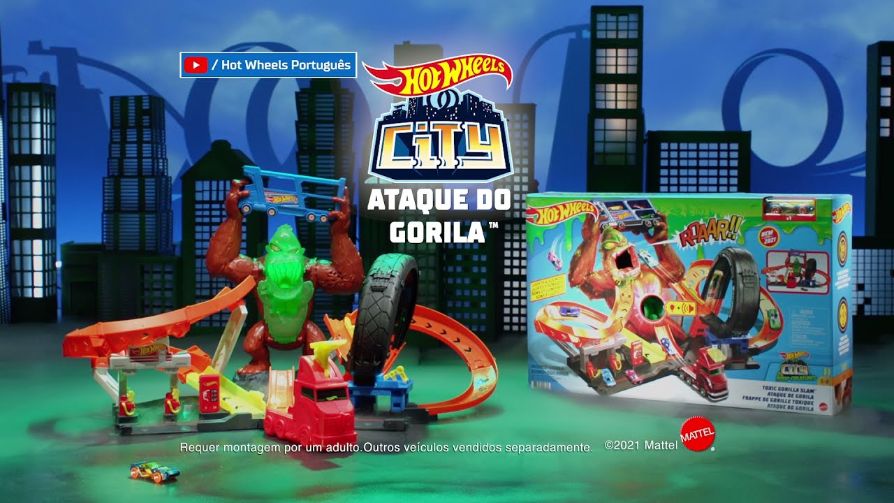 Hot Wheels City - Pista Ataque do Gorila Mattel
