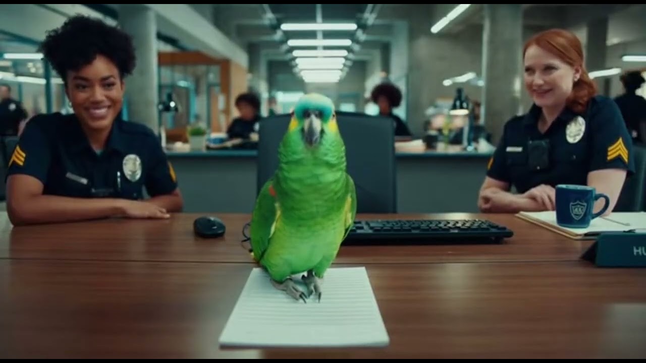 A Talking Parrot Took Over This Police Station 😂🦜🚓
