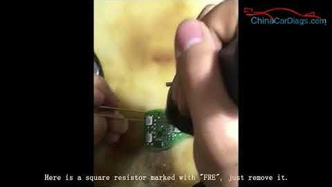 change key frequency between 315 MHZ and 433MHZ with PCB resistor-chinacardiags.com