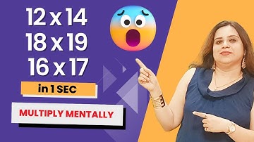 Vedic Maths Trick Multiply Any Number From 12 to 19 | Two Digit Numbers Fast Multiplication Method